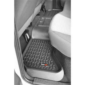 Dodge Ram 2500 Floor Liners - Rear - Rugged Ridge - All Terrain - Black - `02-`18